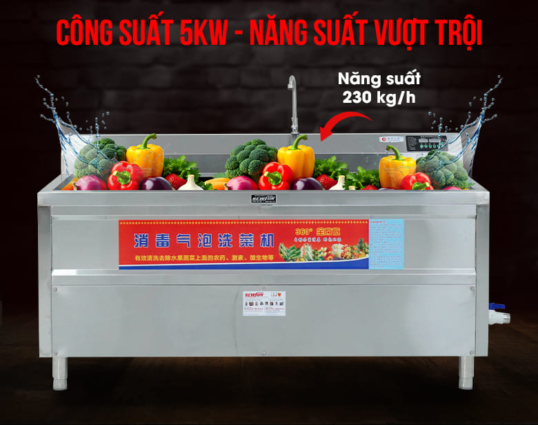Công suất 5kW cho năng suất vượt trội