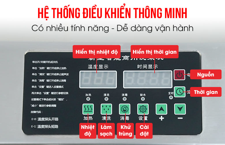 Hệ thống vận hành có nhiều tính năng hiện đại