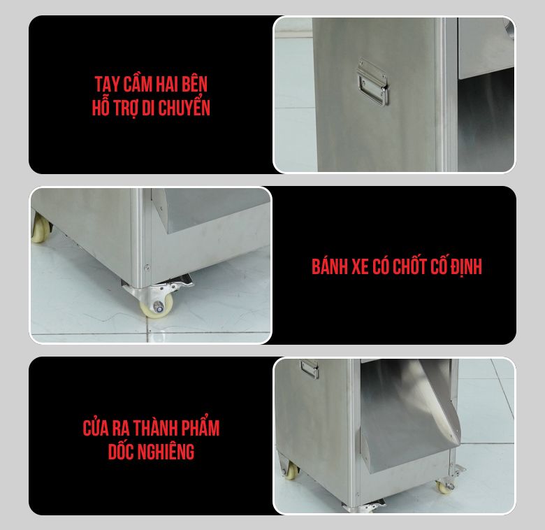 Chi tiết tối ưu thêm ở dòng máy thái thịt cao cấp Chi tiết tối ưu thêm ở dòng máy thái thịt cao cấp