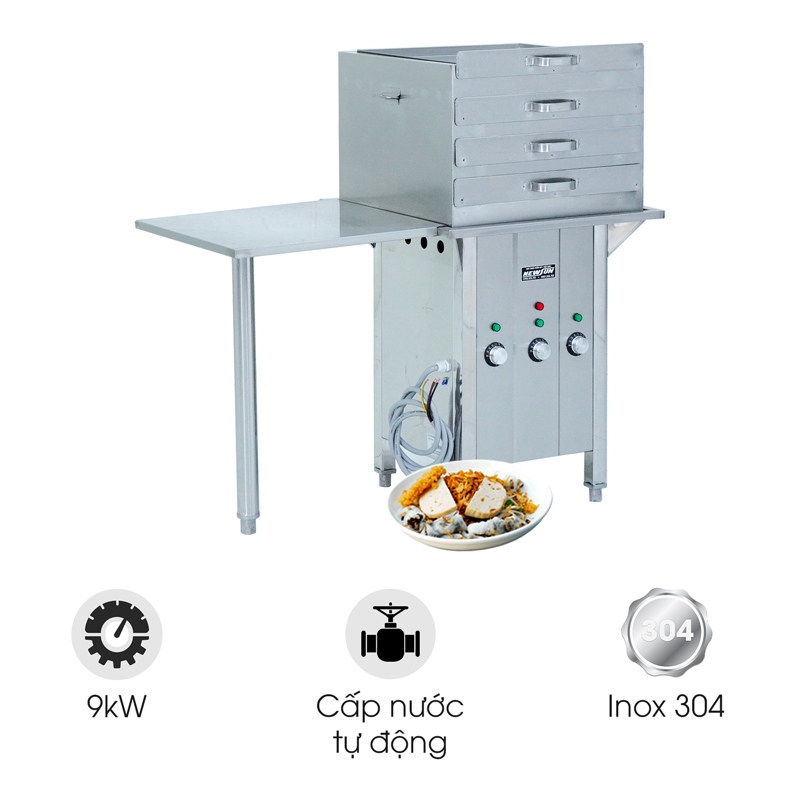 Máy tráng bánh cuốn khay (điện)