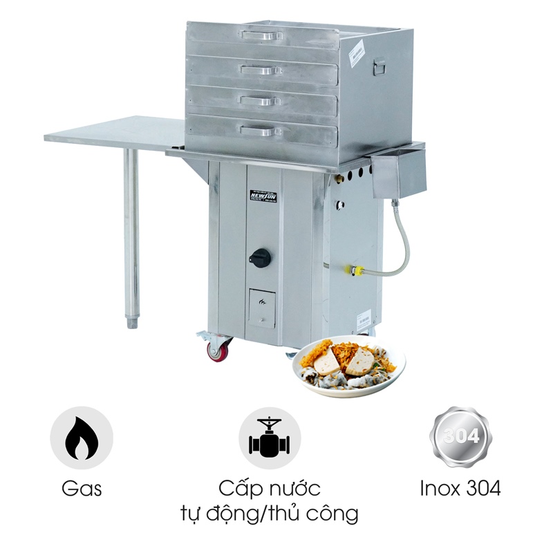 Máy tráng bánh cuốn khay (gas)