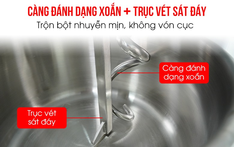 Trộn bột nhuyễn mịn