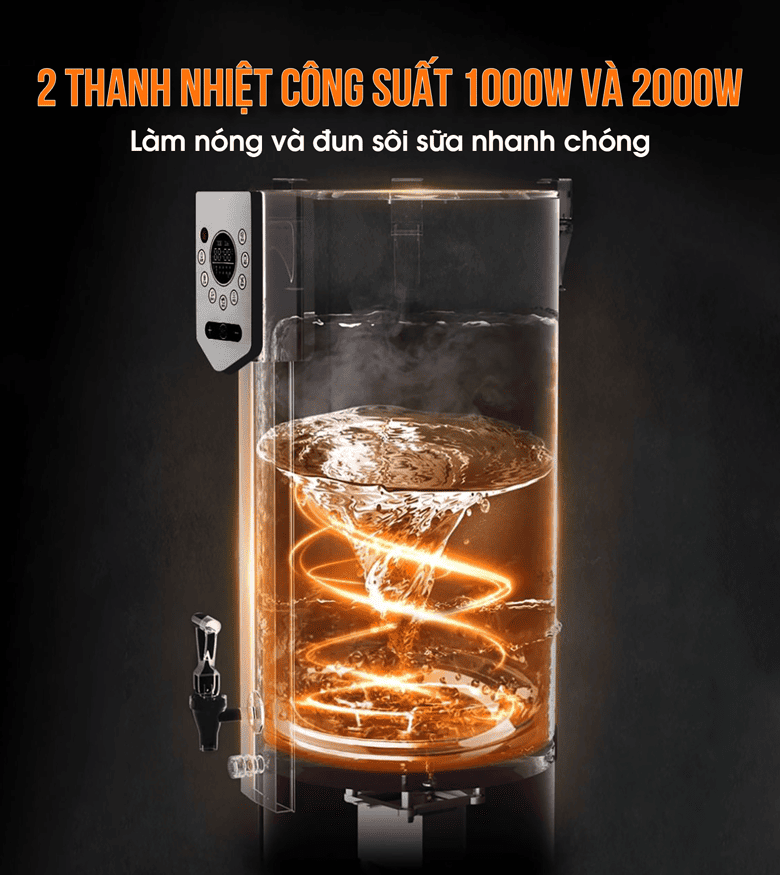 Đun nấu sữa nhanh chóng