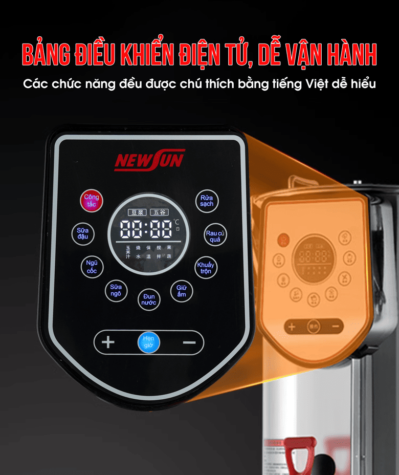 Bảng điều khiển điện tử dễ vận hành