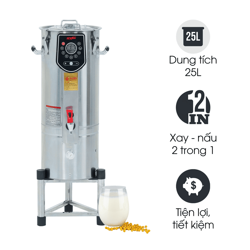 Máy xay nấu sữa đậu nành 25 lít