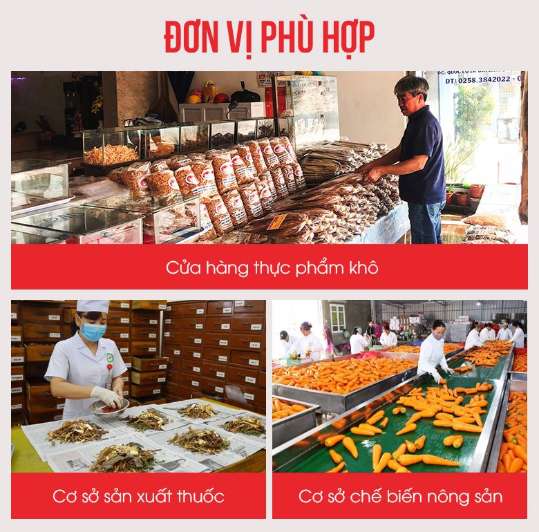 Tủ sấy 24 khay xoay CY-24 được ứng dụng trong nhiều đơn vị sản xuất thực phẩm khô