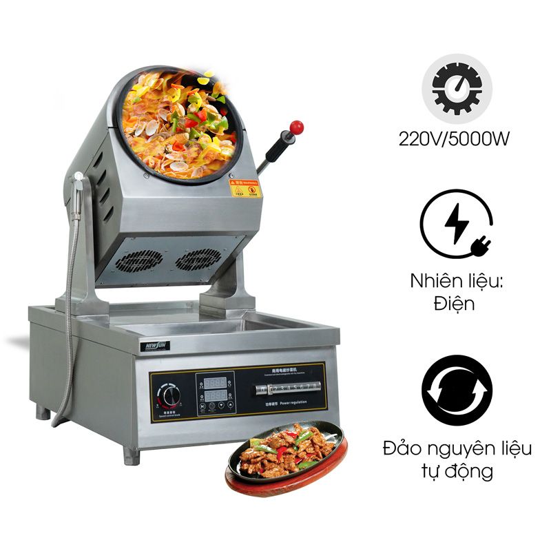 Máy xào thức ăn NEWSUN 5000W dùng điện SC300-D