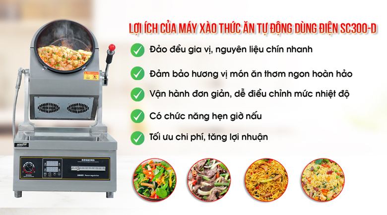 Lợi ích khi sử dụng máy xào thức ăn tự động Lợi ích khi sử dụng máy xào thức ăn tự động