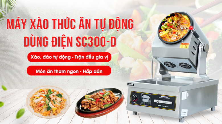 Máy xào thức ăn 5000W dùng điện SC300-D