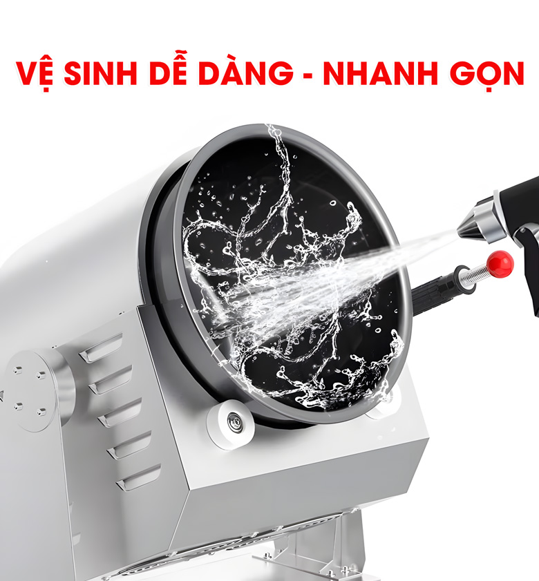 Vệ sinh máy xào thức ăn NEWSUN 5000W dùng điện SC300-D Vệ sinh máy xào thức ăn NEWSUN 5000W dùng điện SC300-D