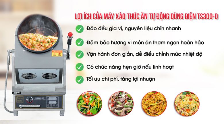 Lý do nên lựa chọn sử dụng máy xào thức ăn 5000W dùng điện TS300-D Lý do nên lựa chọn sử dụng máy xào thức ăn 5000W dùng điện TS300-D