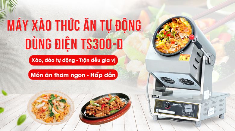 Máy xào thức ăn 5000W dùng điện TS300-D thương hiệu NEWSUN Máy xào thức ăn 5000W dùng điện TS300-D thương hiệu NEWSUN