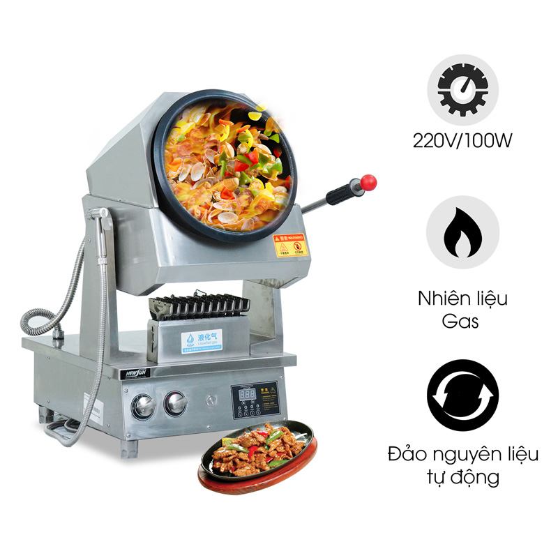 Máy xào thức ăn NEWSUN 100W dùng gas TS300-Y