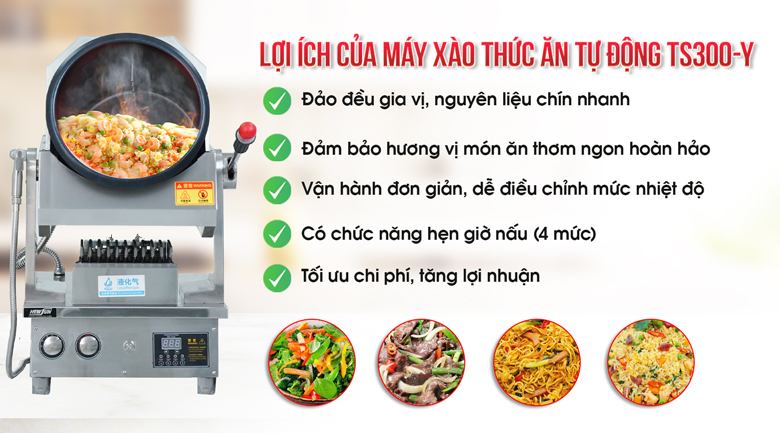 Lợi ích khí sử dụng máy xào thức ăn dùng gas của NEWSUN Lợi ích khí sử dụng máy xào thức ăn dùng gas của NEWSUN