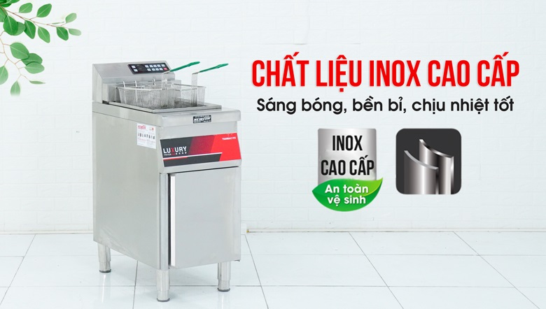 Chất liệu inox cao cấp có độ bền cao