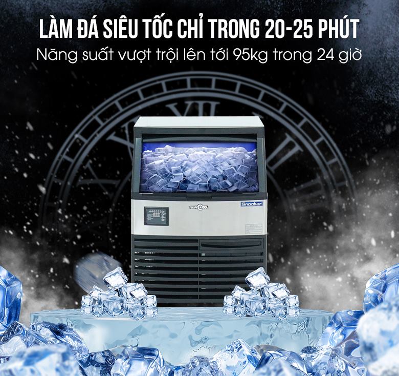 Thời gian làm đá siêu tốc, chỉ 20 phút