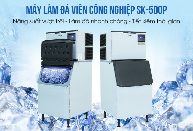 Máy làm đá viên công nghiệp 230kg SK-500P