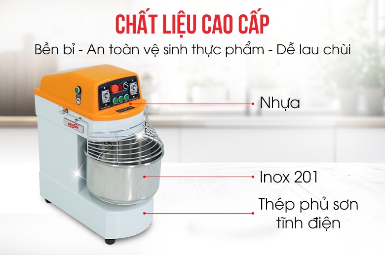 Máy làm bằng chất liệu cao cấp