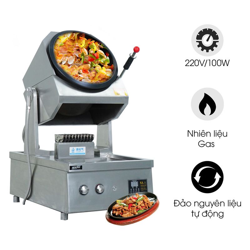 Máy xào thức ăn NEWSUN 100W dùng gas SC360-Y