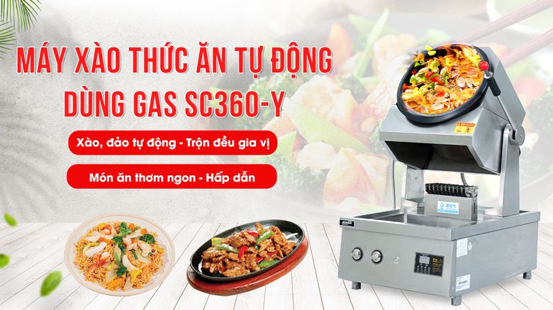 Hình ảnh máy xào thức ăn 100W dùng gas SC360-Y Hình ảnh máy xào thức ăn 100W dùng gas SC360-Y