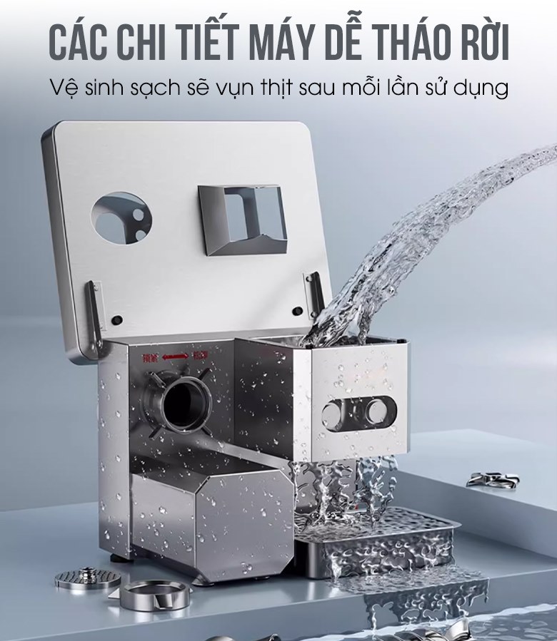 Thiết kế máy dễ tháo rời, thuận tiện vệ sinh