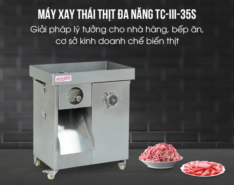 Máy xay thái thịt đa năng TC-III-35S (năng suất 150-620kg/h)