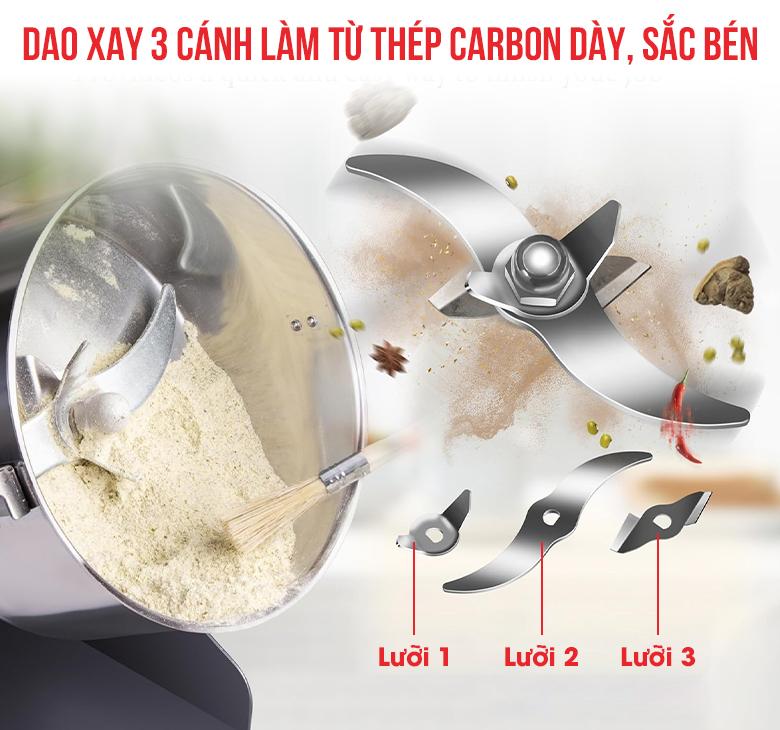 Dao xay có cấu trúc đặc biệt