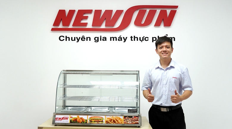 Hình ảnh thực tế thiết bị giữ nóng thức ăn NEWSUN