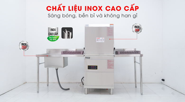 Hình ảnh máy rửa bát công nghiệp kèm chậu rửa Hình ảnh máy rửa bát công nghiệp kèm chậu rửa