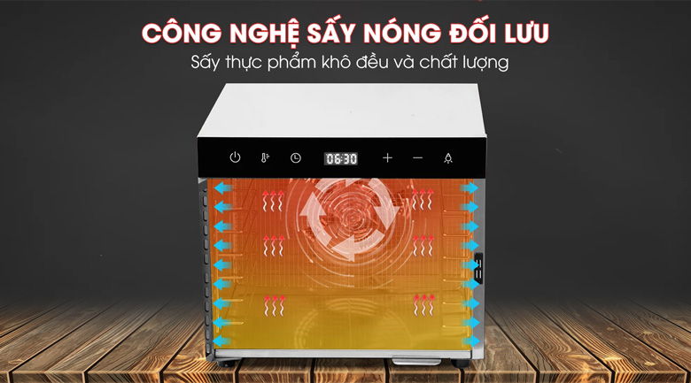Máy sấy nhiệt dùng để sấy trái cây, rau củ quả