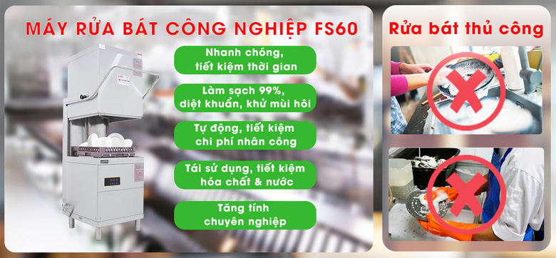Lợi ích của việc sử dụng máy rửa chén bát công nghiệp Lợi ích của việc sử dụng máy rửa chén bát công nghiệp