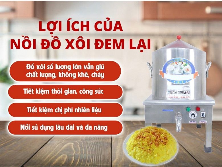 Lợi ích của nồi hấp xôi
