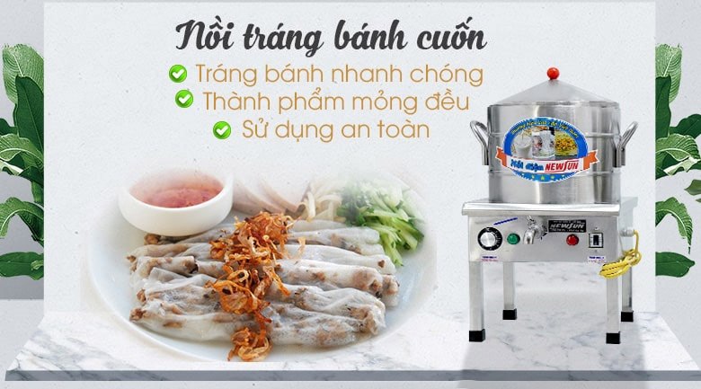 Nồi điện tráng bánh cuốn NEWSUN