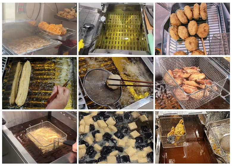 Chiên thực phẩm thơm ngon, giòn tan