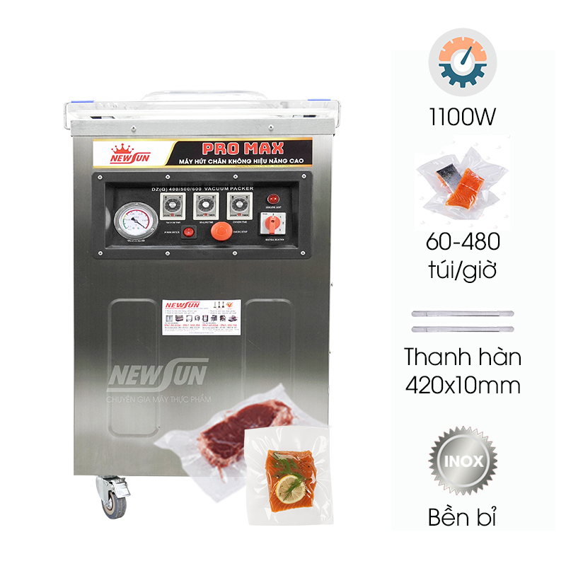 Máy hút chân không chà bông DZQ520 Promax