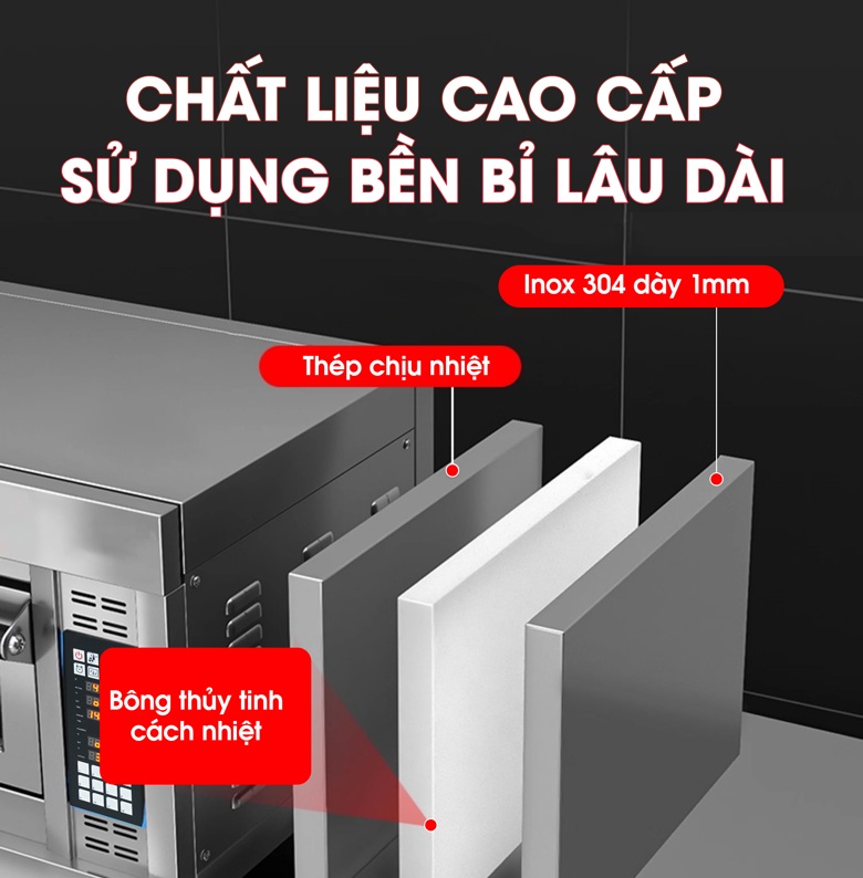 Chất liệu chế tạo cao cấp, bền bỉ và an toàn