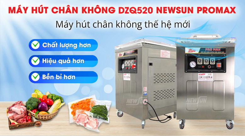 Máy hút chân không chà bông DZQ520 Promax