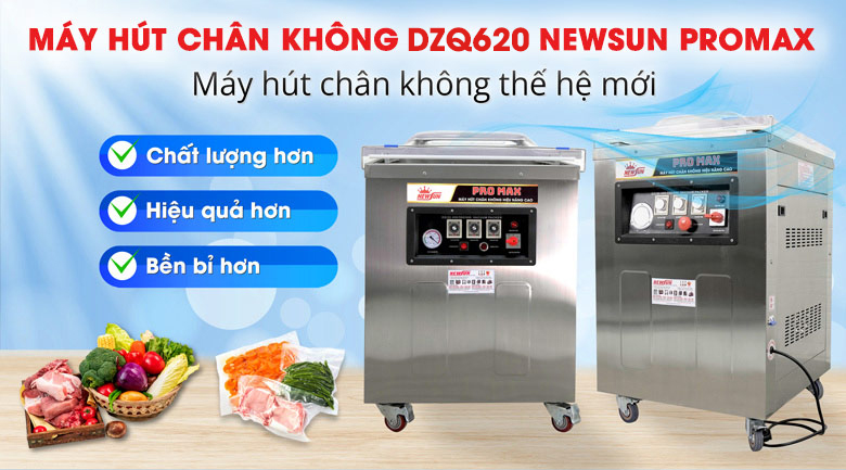 Máy hút chân không chà bông DZQ620 Promax