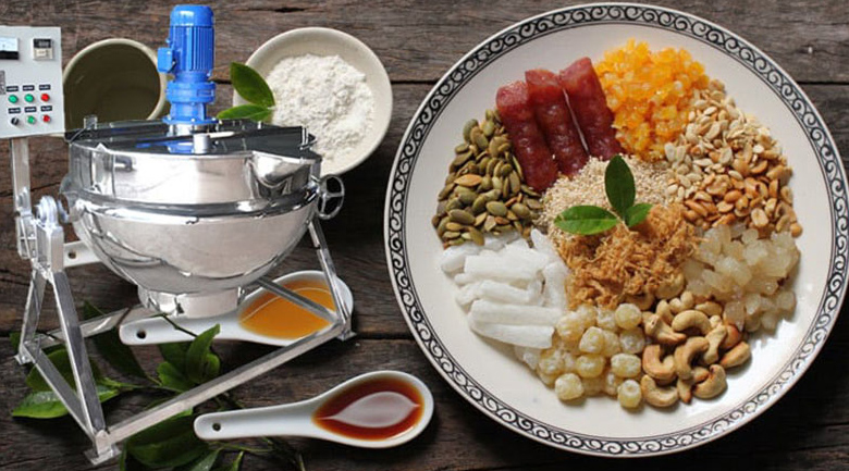 máy sên nhân bánh trung thu