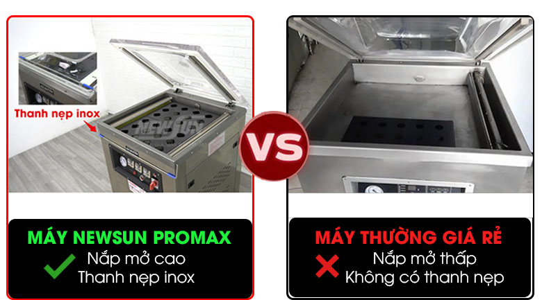 Thiết kế nắp mở cao