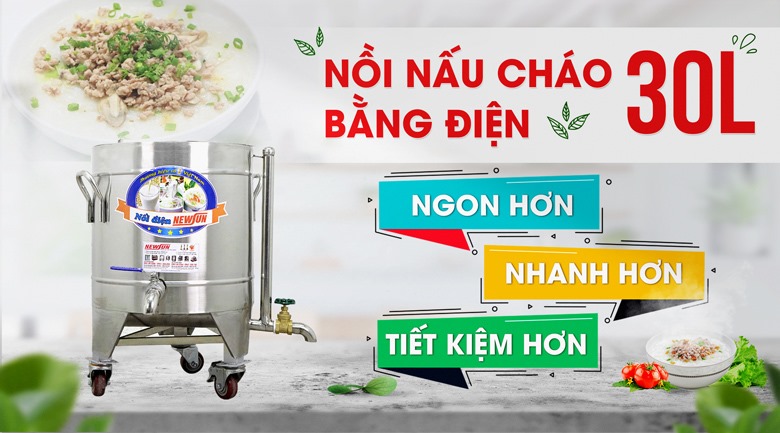 nồi nấu cháo đa năng 30 lít
