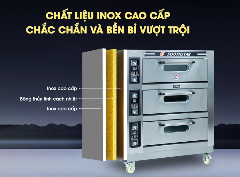 Chất liệu cao cấp, bền bỉ và hạn chế han gỉ Chất liệu cao cấp, bền bỉ và hạn chế han gỉ