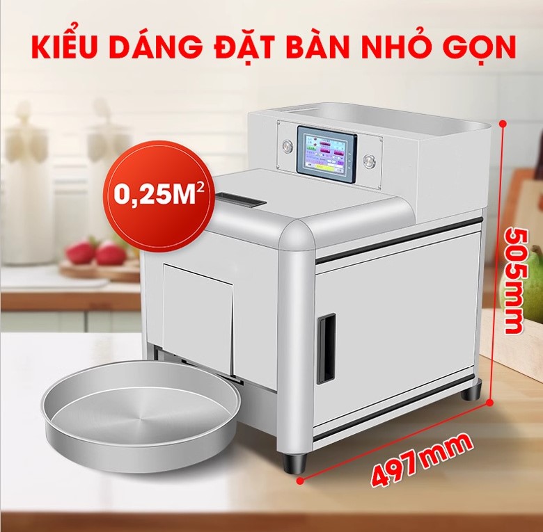 Thiết kế nhỏ gọn hiện đại, phù hợp nhiều không gian chế biến Thiết kế nhỏ gọn hiện đại, phù hợp nhiều không gian chế biến