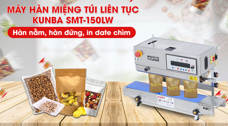 Máy hàn miệng túi tự động  Kunba SMT‑150LW