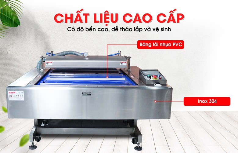 Chất liệu inox 304 chắc chắn, chống ăn mòn và dễ lau chùi 