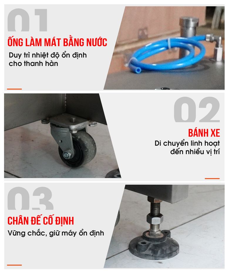 Một số chi tiết khác của máy