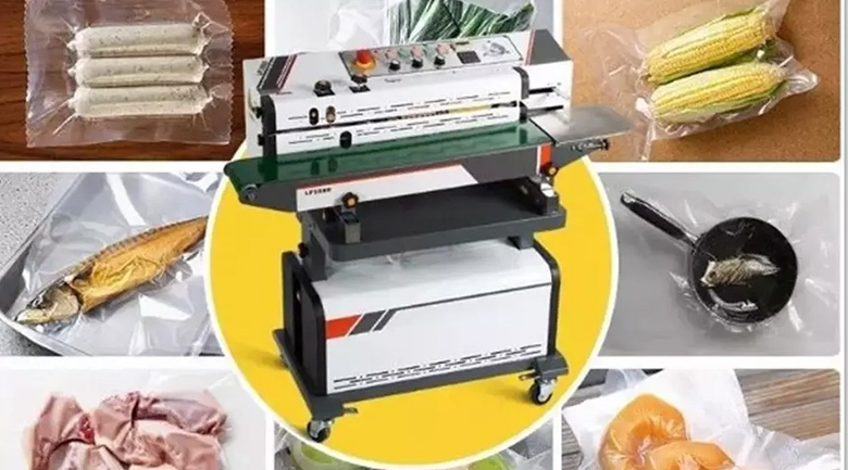 máy hàn miệng túi liên tục hút chân không, lưu ý