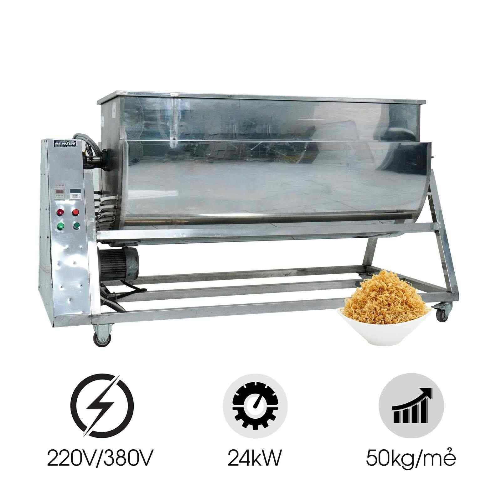 Máy rang chà bông 50kg