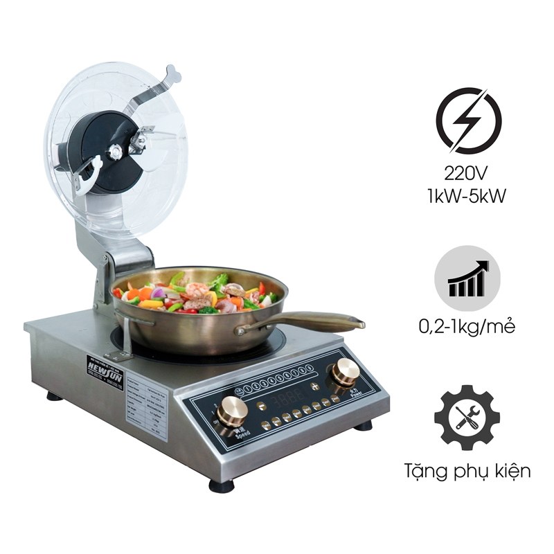 Máy xào nấu tự động chảo phẳng HT-ZCP-5