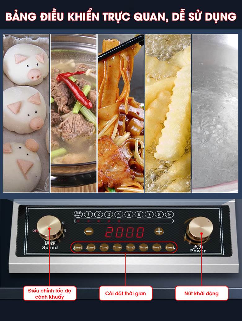 Bảng điều khiển dễ sử dụng với các thao tác đơn giản